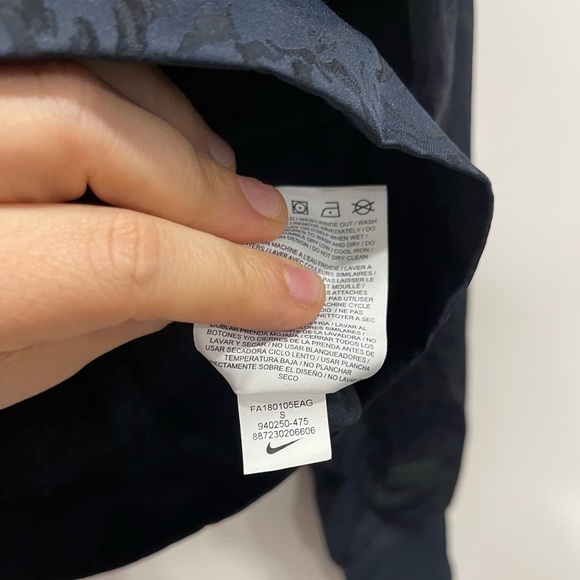 Nike Sportswear NSW Jacquard Track Jacket Full Zip Rib Knit Trim Streetwear Blue - Picture 10 of 13